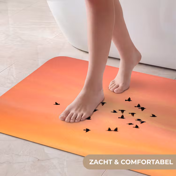 Badmat - Zwerm - Vogels - Oranje — 5