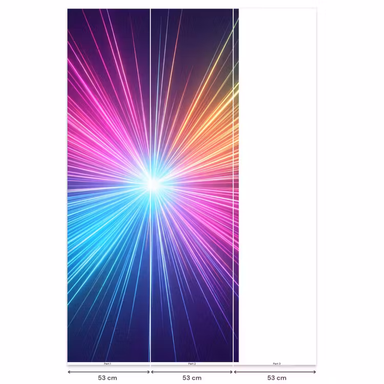 Behang - Abstract - Light - Burst - Modern - Colorful — 6