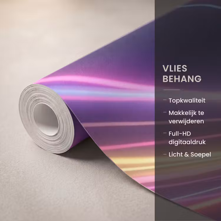 Behang - Abstract - Swirl - Futuristic - Neon — 3
