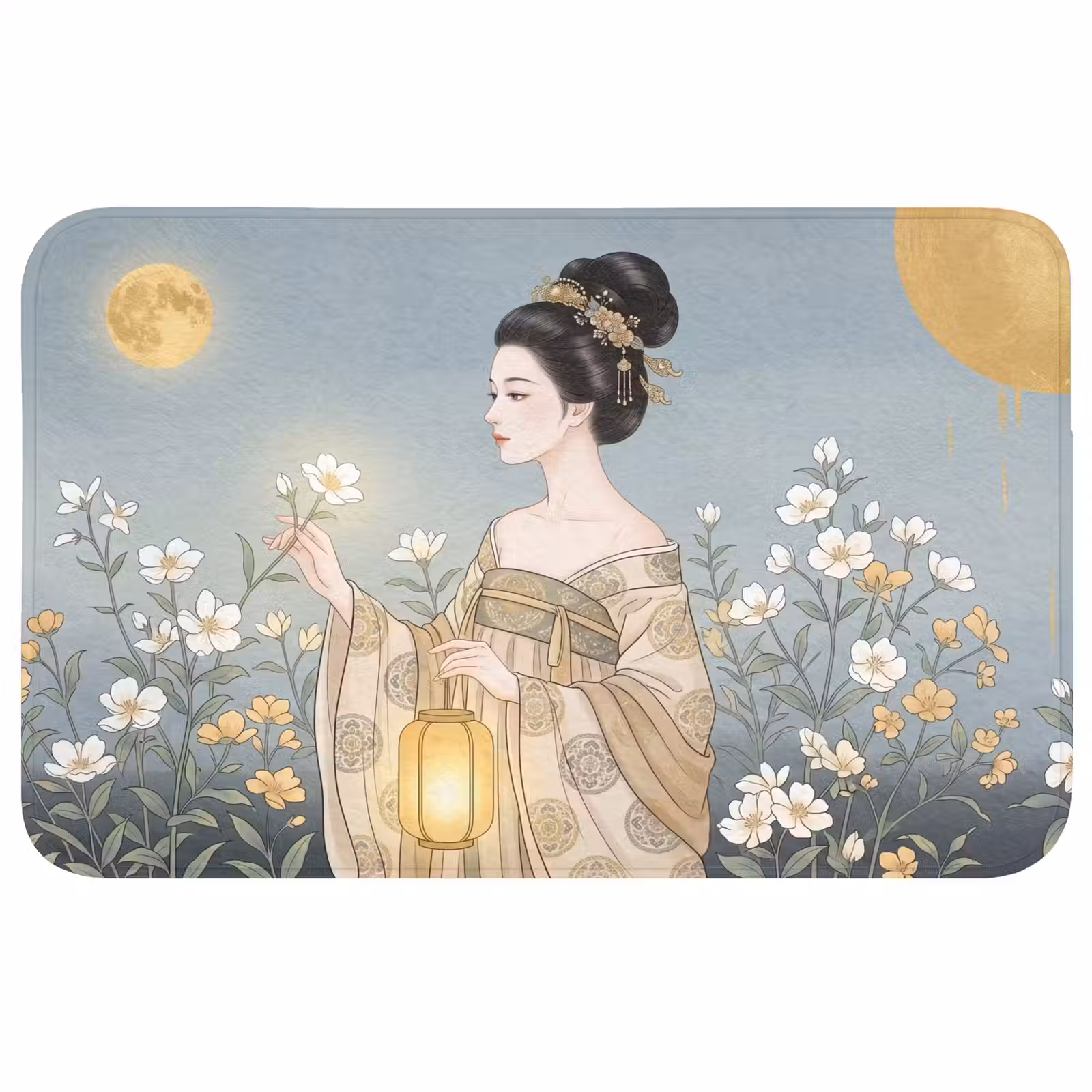 Badmat - Aziatisch - Vrouw - Kimono — 1