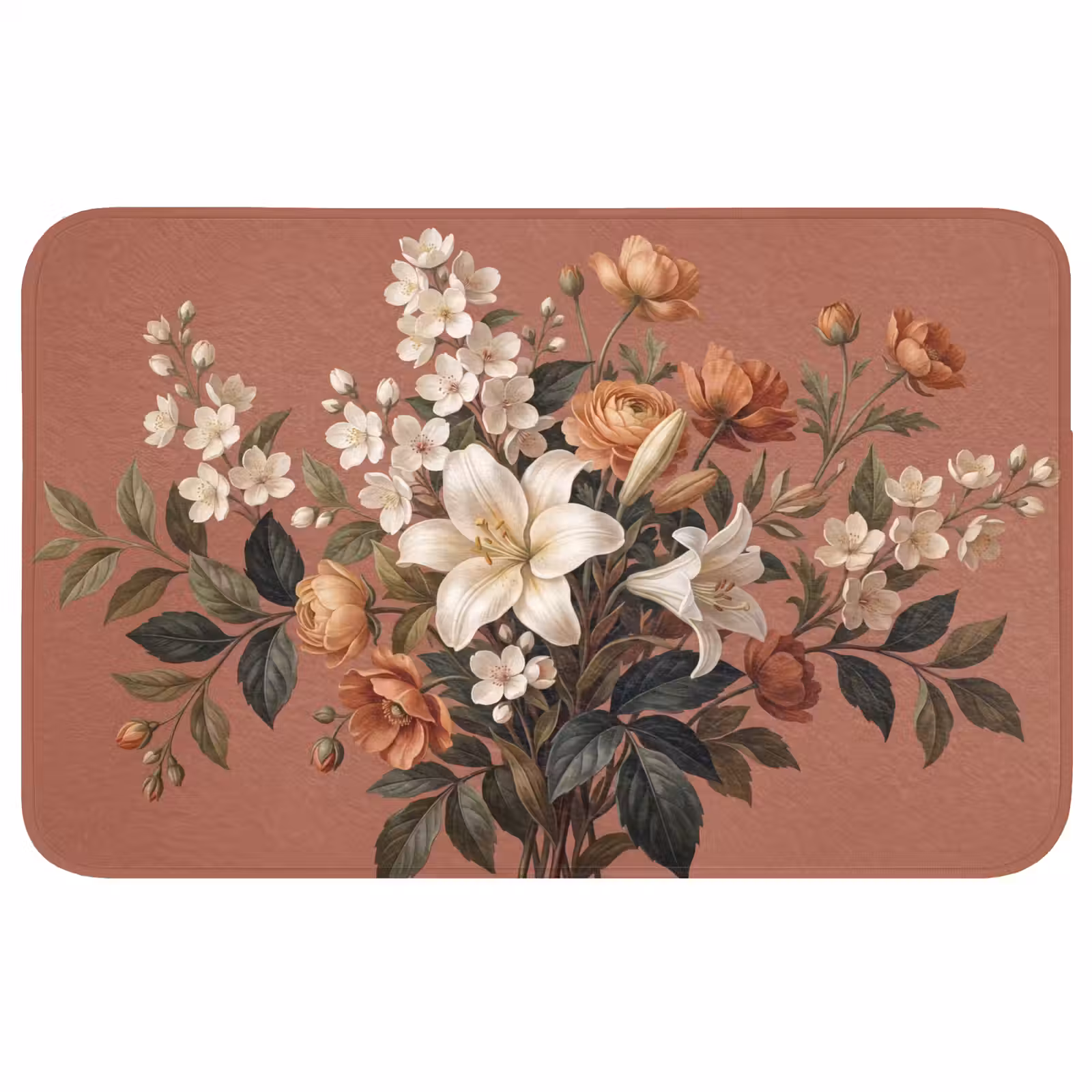 Badmat - Boeket - Retro - Kleurrijk — 1