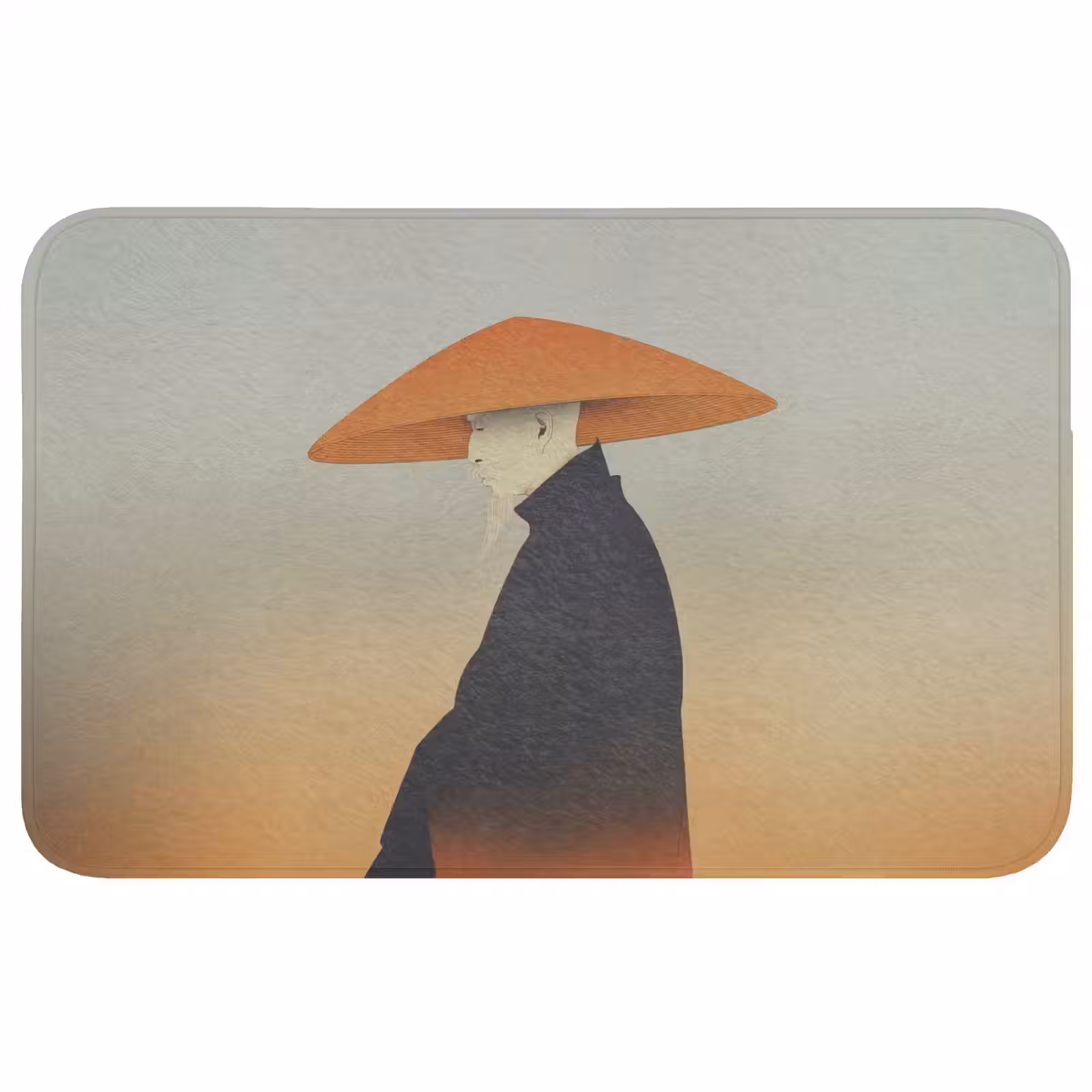 Badmat - Minimalistisch - Silhouet - Oranje — 1