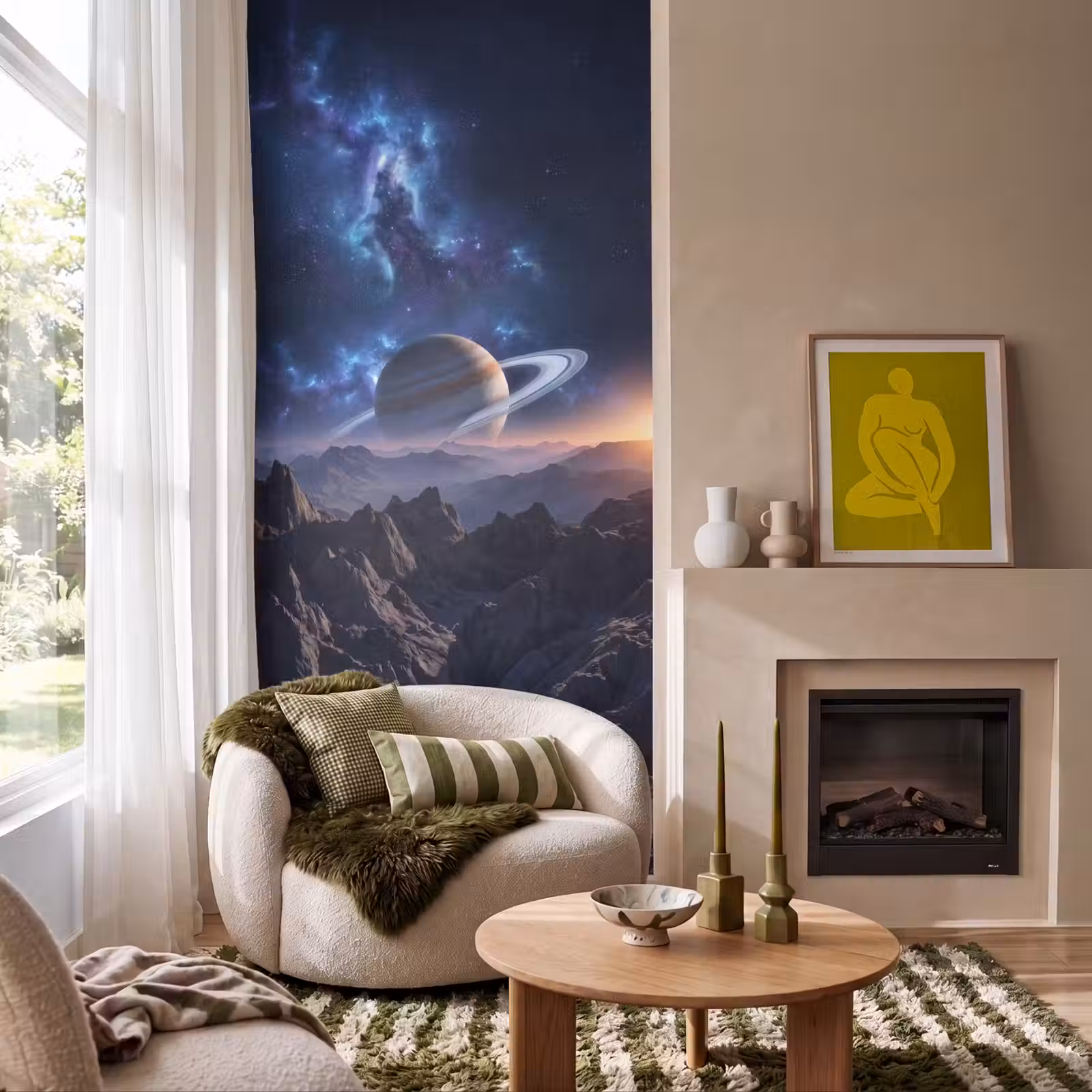 Behang - Fantasy - Kosmos - Landschap — 1