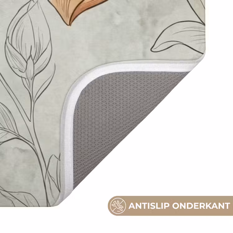 Badmat - Illustratie - Bloemen - Groen — 3