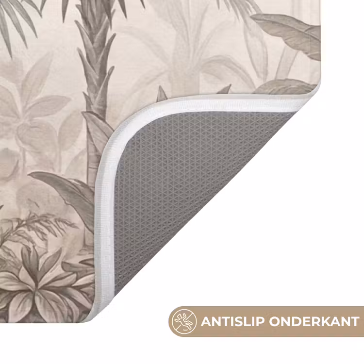 Badmat - Jungle - Banenboom - Kolibrie - Beige — 3