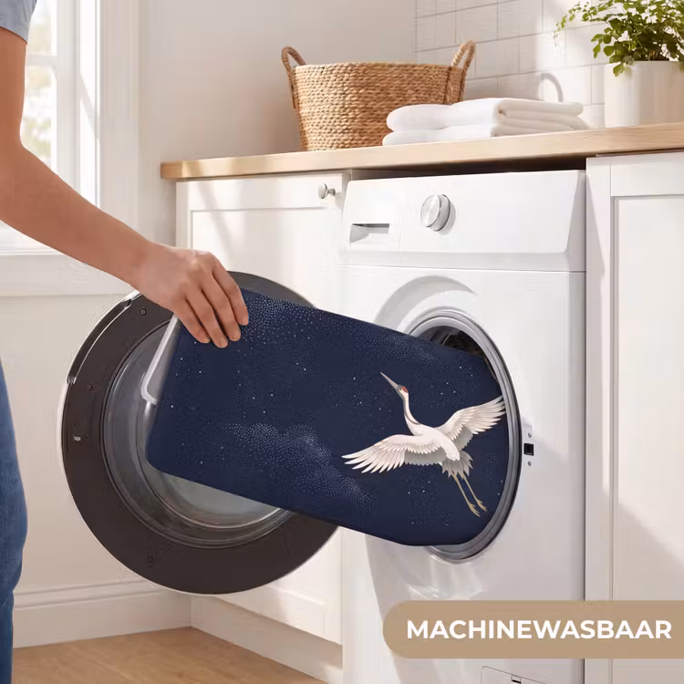 Badmat - Kraanvogels - Nachthemel - Blauw — 7