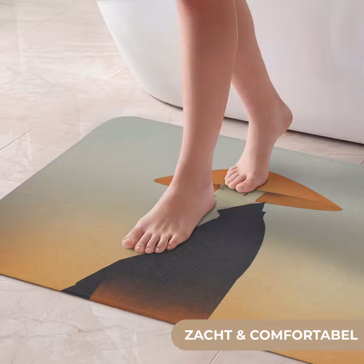 Badmat - Minimalistisch - Silhouet - Oranje — 5