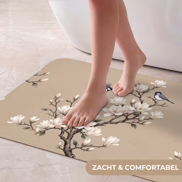Badmat - Oosters - Vogels - Beige — 5