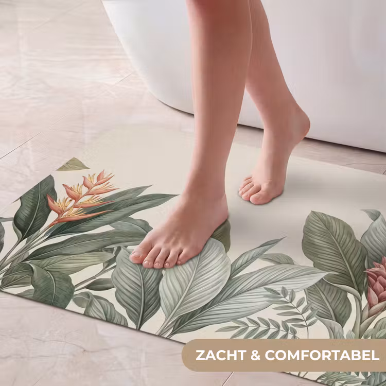 Badmat - Tropisch - Planten - Modern - Groen — 5