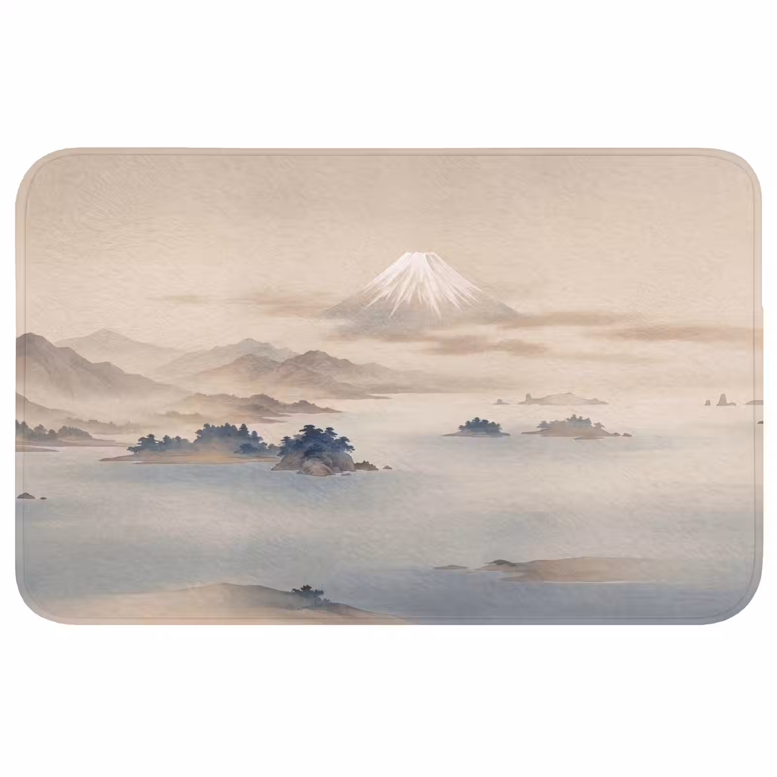 Badmat - Japans - Landschap - Beige — 1