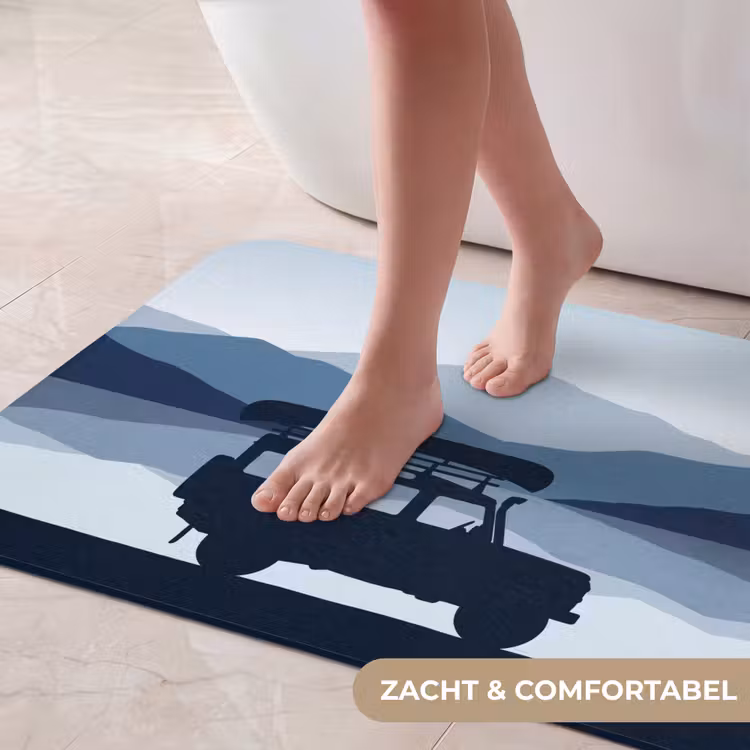 Badmat - Auto - Meer - Bergen - Blauw — 5