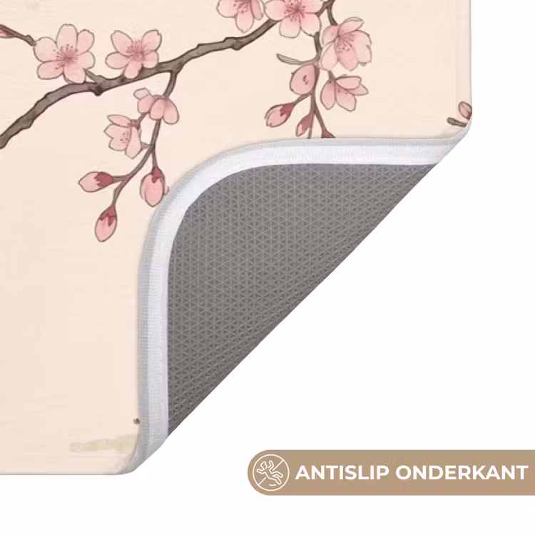 Badmat - Aziatisch - Kraanvogel - Beige — 3