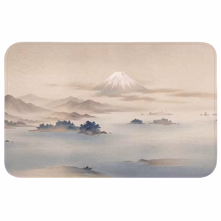 Badmat - Japans - Landschap - Beige — 1
