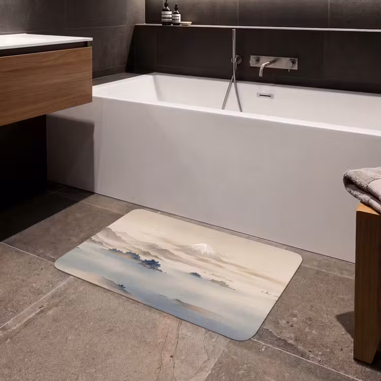 Badmat - Japans - Landschap - Beige — 4