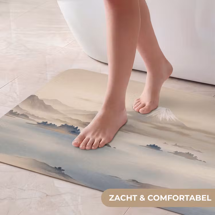 Badmat - Japans - Landschap - Beige — 5