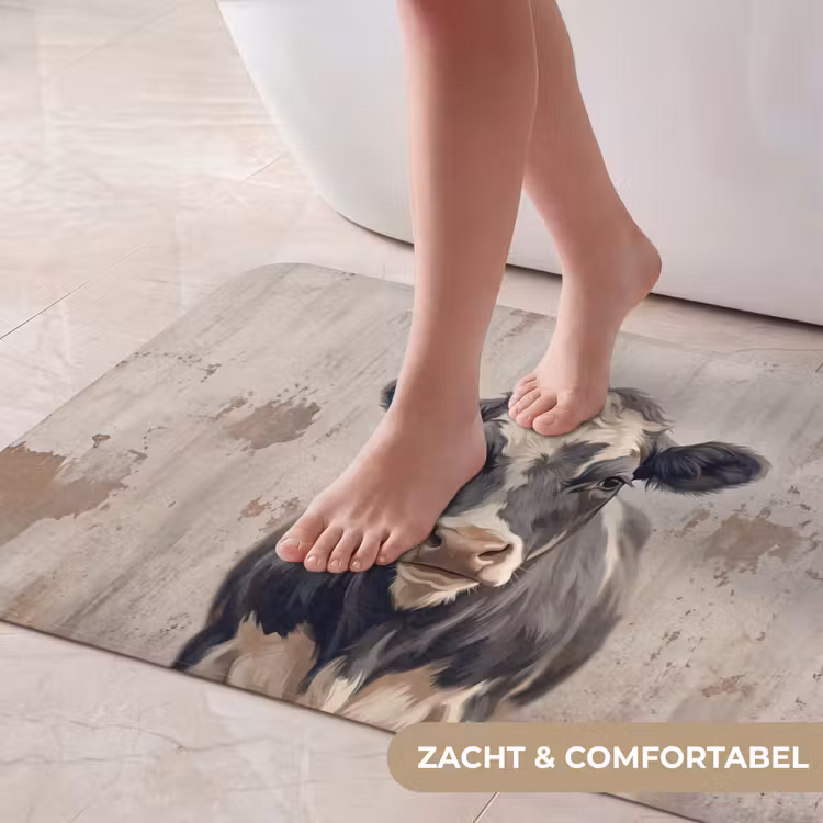 Badmat - Koe - Portret - Dieren - Modern — 5