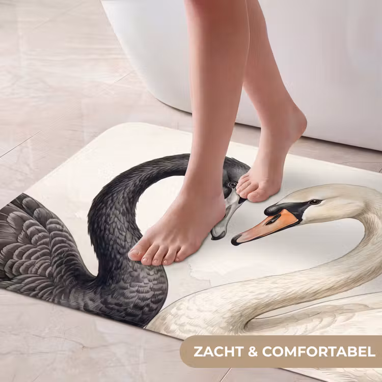 Badmat - Zwanen - Hartvorm - Dieren — 5