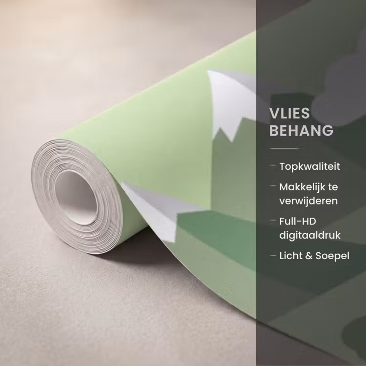 Behang - Auto - Bergweg - Natuur - Illustratie — 3