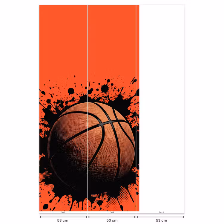 Behang - Basketbal - Verf - Sport - Oranje — 6