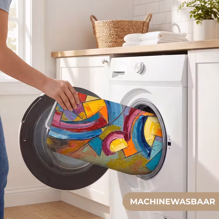 Badmat - Abstract - Cirkels - Schilderij - Kleurrijk - Dynamisch — 7