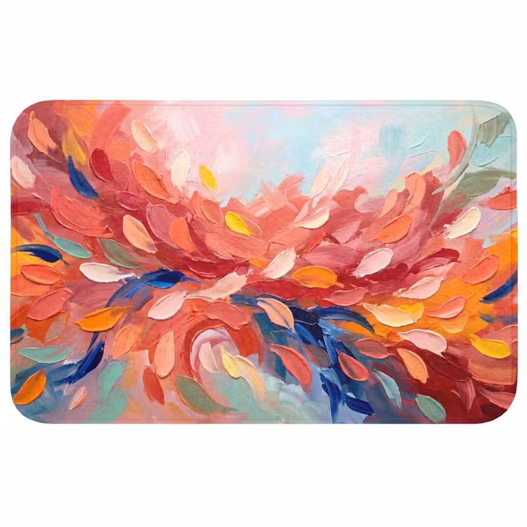 Badmat - Bloemen - Abstract - Kunst - Modern — 1
