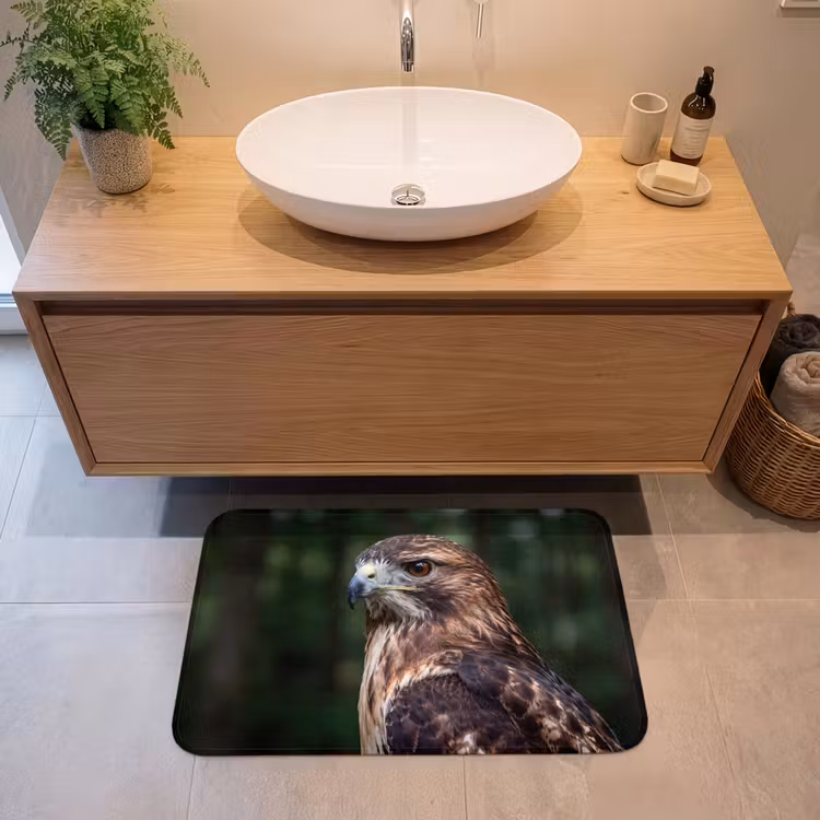Badmat - Buizerd - Roofvogel - Natuur - Bruin — 2