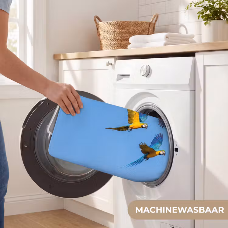 Badmat - Papagaai - Vliegen - Blauw - Geel — 7