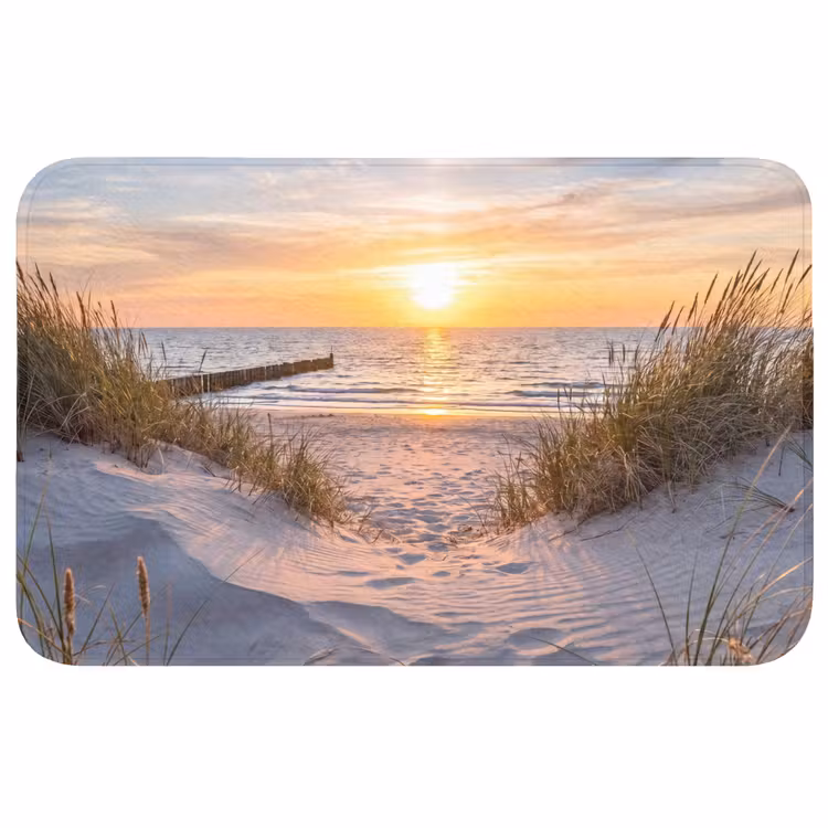 Badmat - Strand - Zonsondergang - Natuur - Landschap — 1