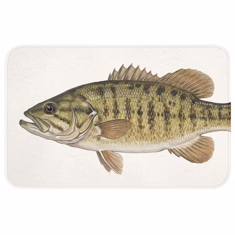 Badmat - Vissen - Natuur - Vintage — 1