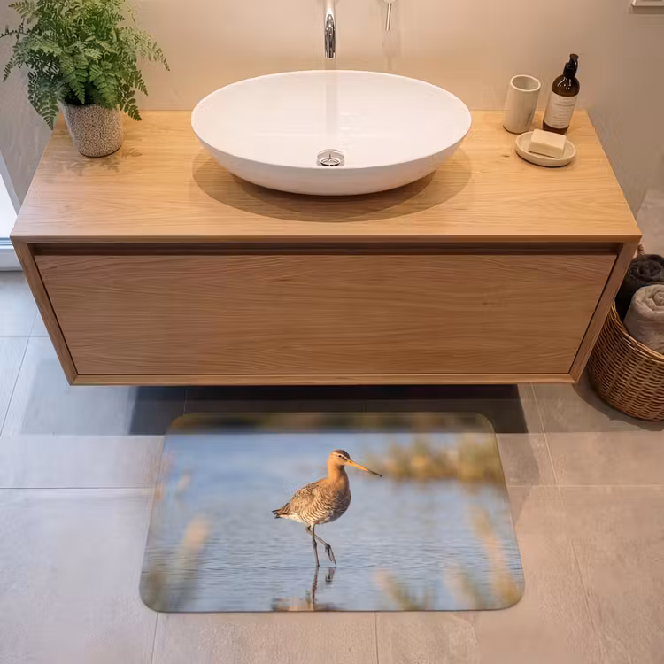 Badmat - Vogel - Steltloper - Water - Natuur — 2