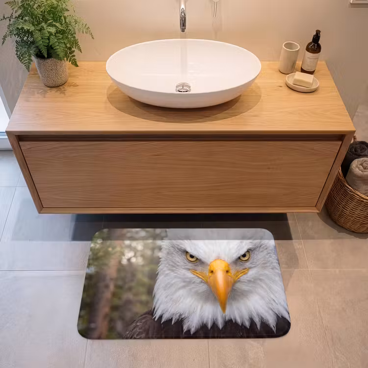 Badmat - Amerikaans - Zeearend - Portret - Geel — 2