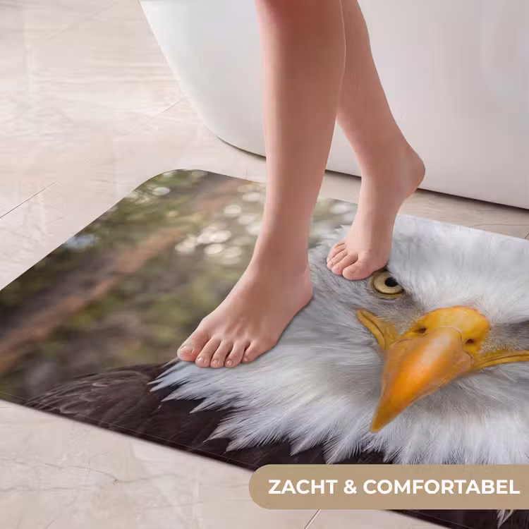 Badmat - Amerikaans - Zeearend - Portret - Geel — 5