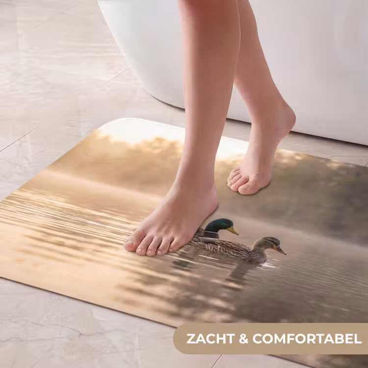Badmat - Eenden - Water - Mist - Natuur — 5