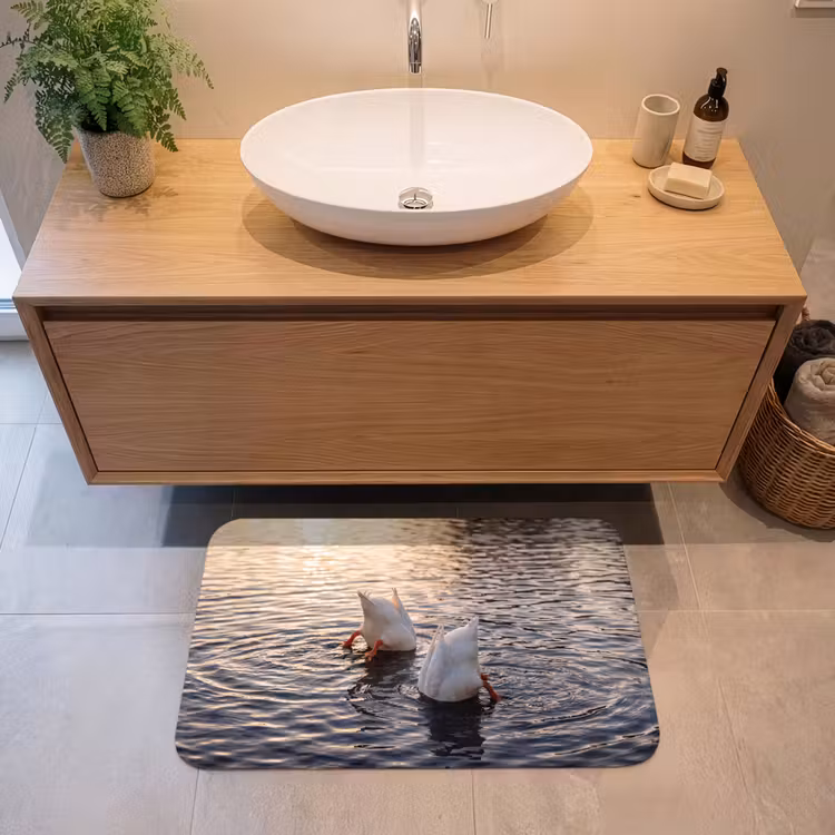 Badmat - Eenden - Water - Natuur — 2