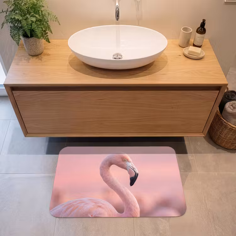 Badmat - Flamingo - Portret - Roze — 2