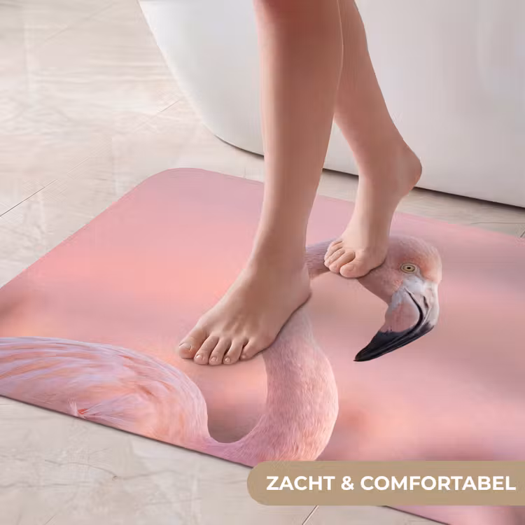 Badmat - Flamingo - Portret - Roze — 5