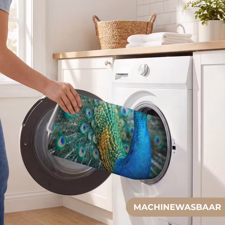 Badmat - Pauw - Veren - Blauw — 7