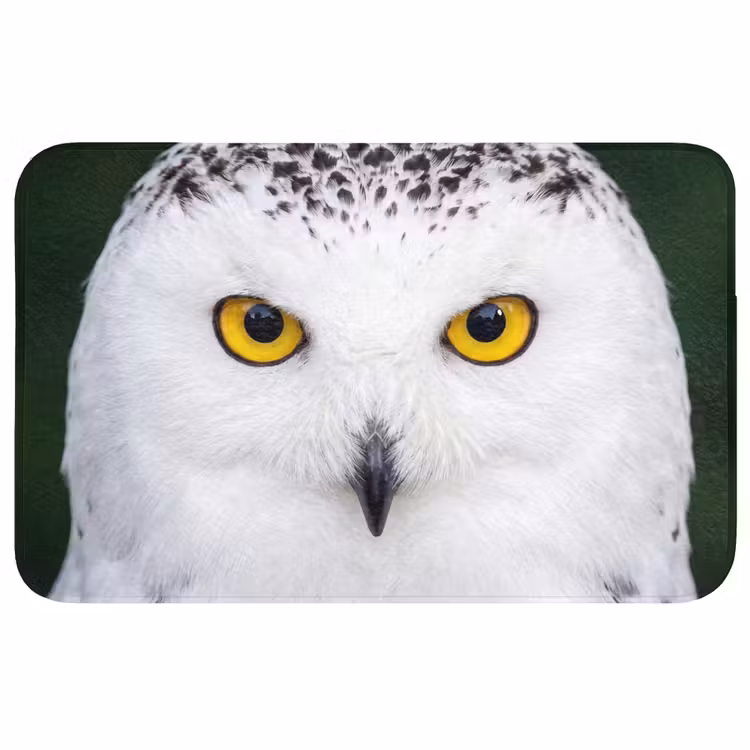 Badmat - Sneeuwuil - Portret - Geel — 1