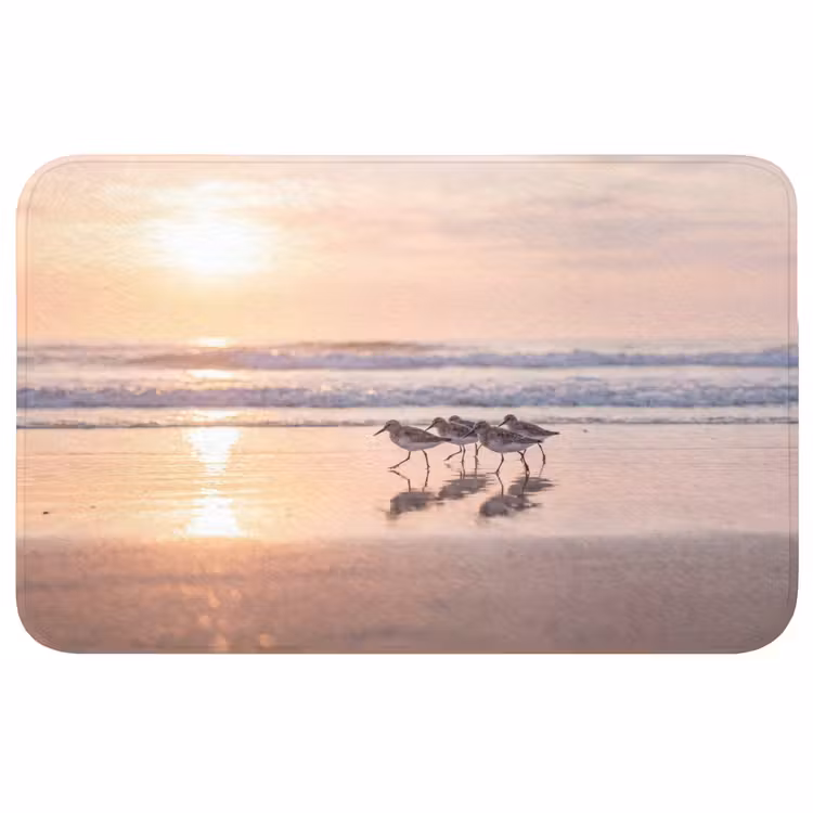 Badmat - Zee - Vogels - Strand — 1