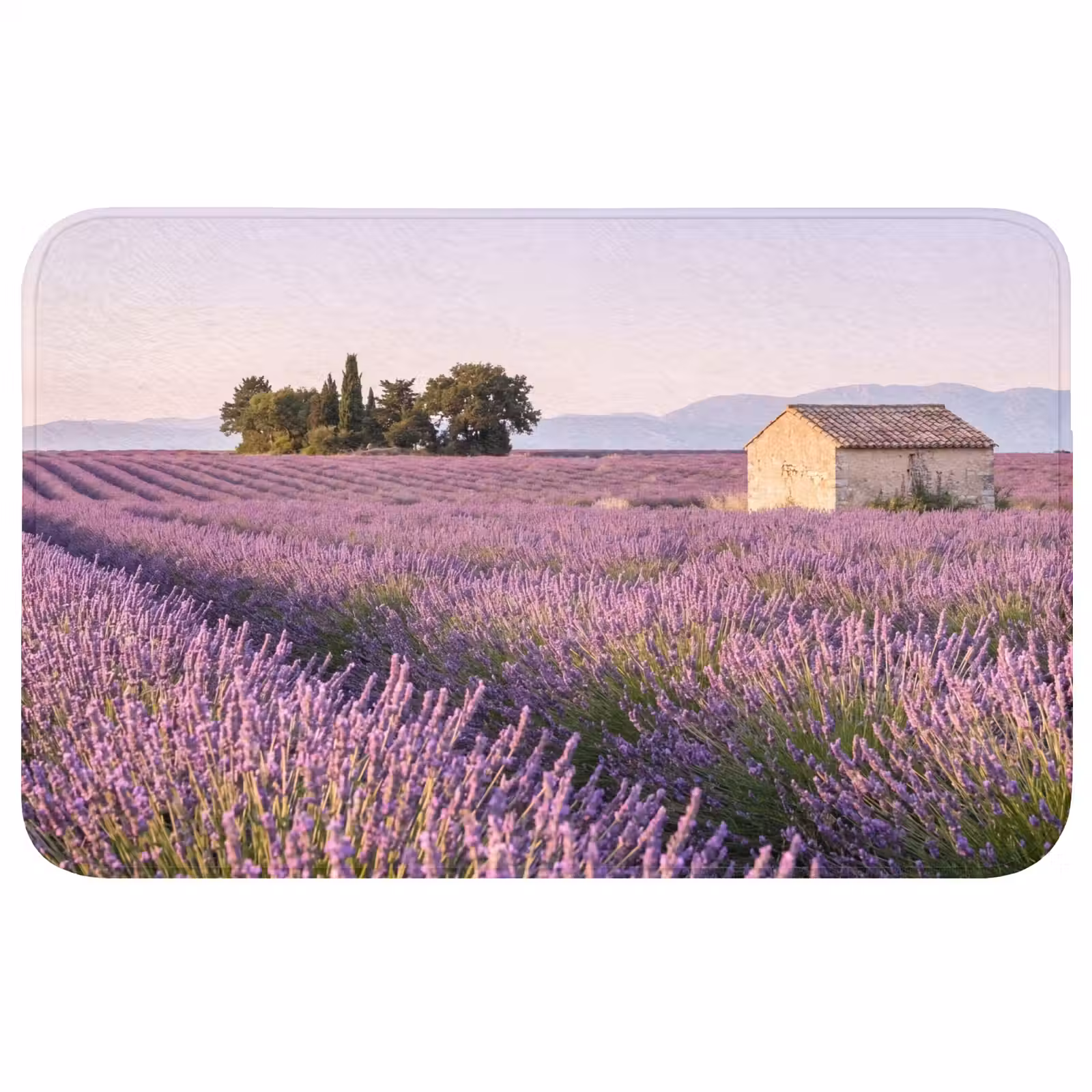 Badmat - Lavendel - Landschap - Sereen - Paars — 1