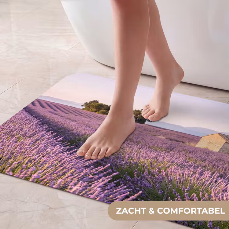 Badmat - Lavendel - Landschap - Sereen - Paars — 5