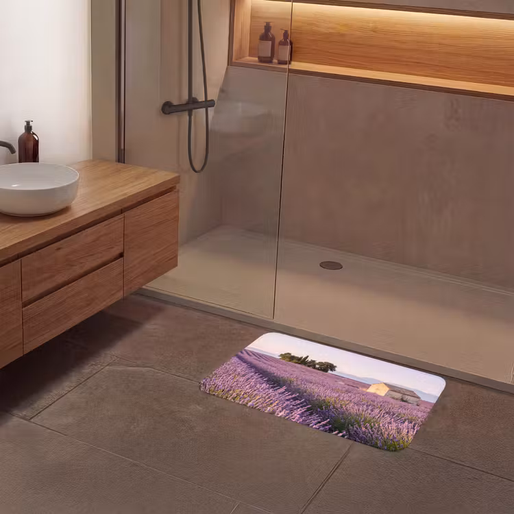 Badmat - Lavendel - Landschap - Sereen - Paars — 6