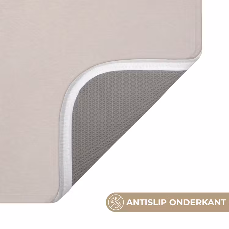 Badmat - Papaverbollen - Droogbloemen - Minimalistisch - Beige - Rustig — 3