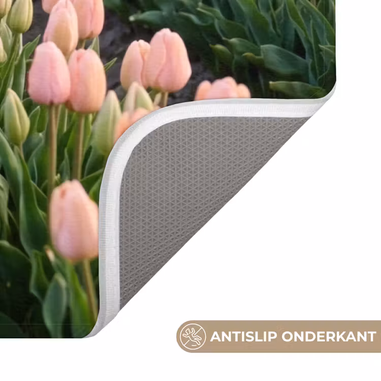 Badmat - Tulpen - Landschap - Roze — 3