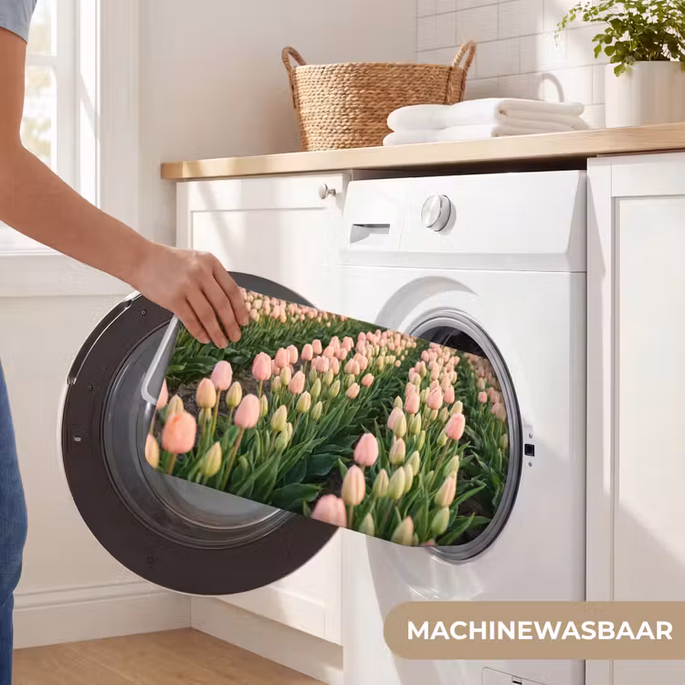 Badmat - Tulpen - Landschap - Roze — 7