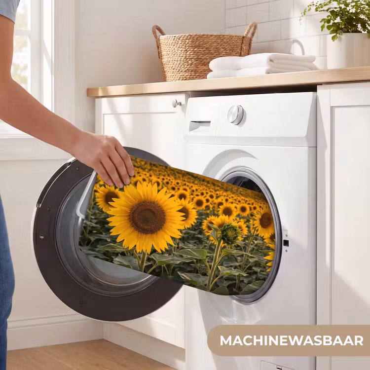 Badmat - Zonnebloemen - Heuvellandschap - Geel — 7