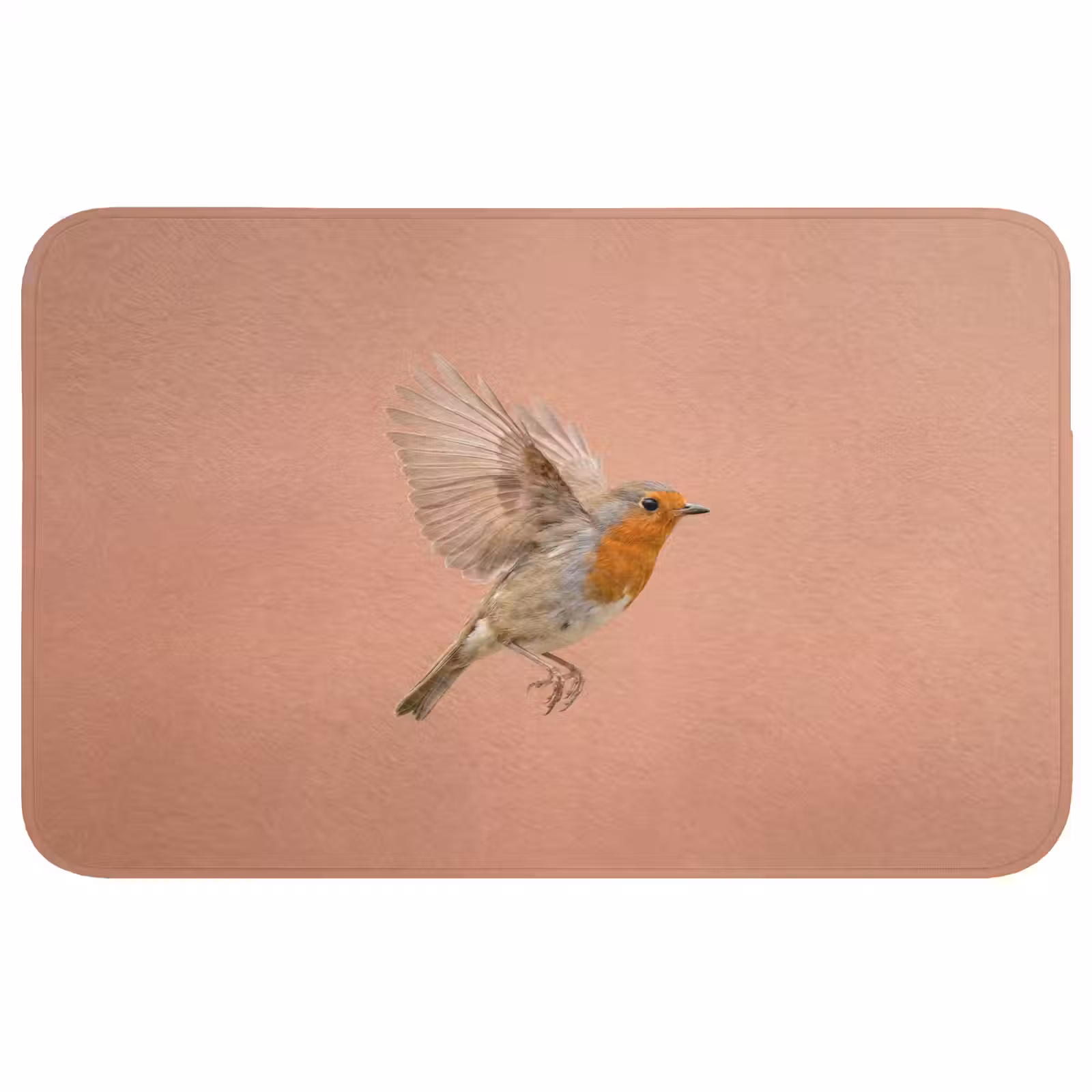 Badmat - Roodborst - Natuur - Roze — 1