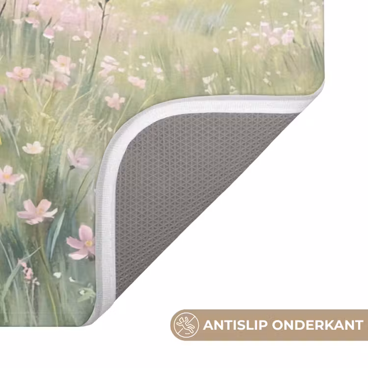 Badmat - Bloemen veld - Bloemen - Groen — 3