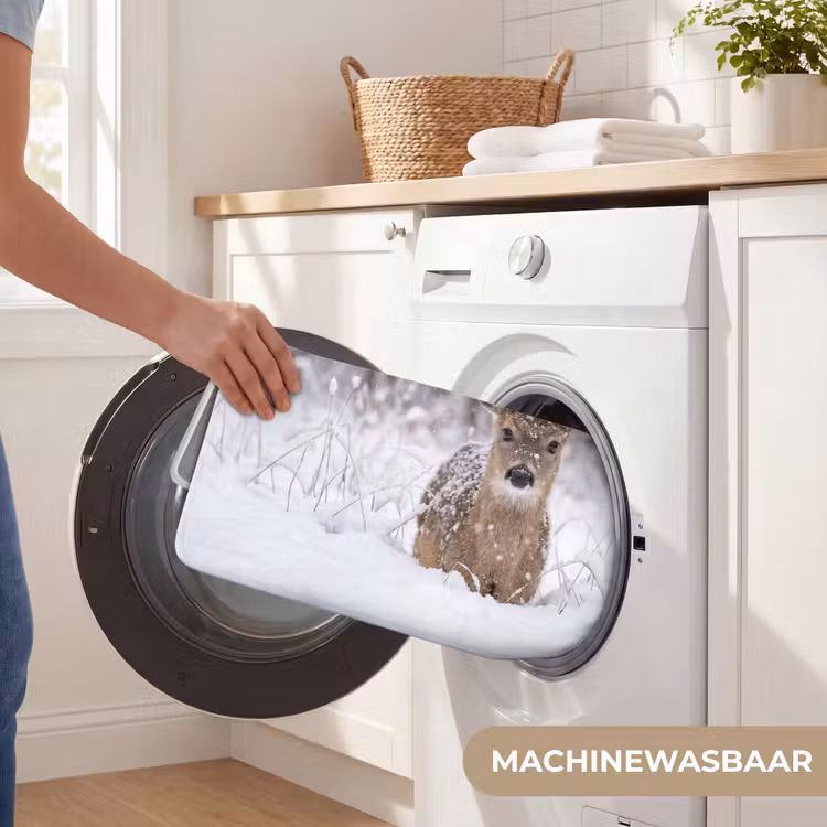 Badmat - Hert - Sneeuw - Bos - Dieren - Vertederend — 7