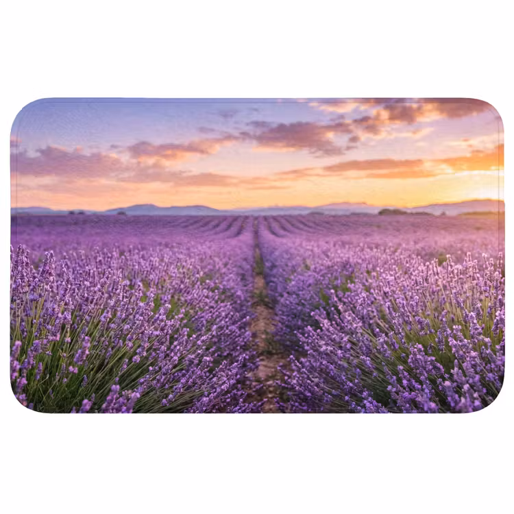 Badmat - Lavendel - Veld - Natuur - Paars — 1